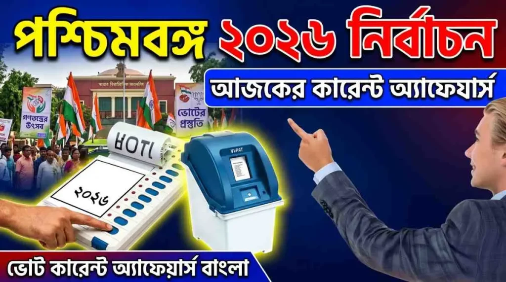 Today current affairs bangla. নির্বাচনী ভোট  নিয়ে আজকের কারেন্ট অ্যাফেয়ার্স।